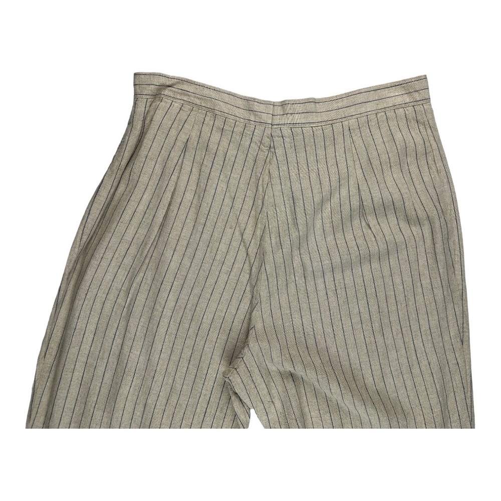 Vintage Adriano Striped Pant Suit Beige Size 12 - Picture 9 of 10